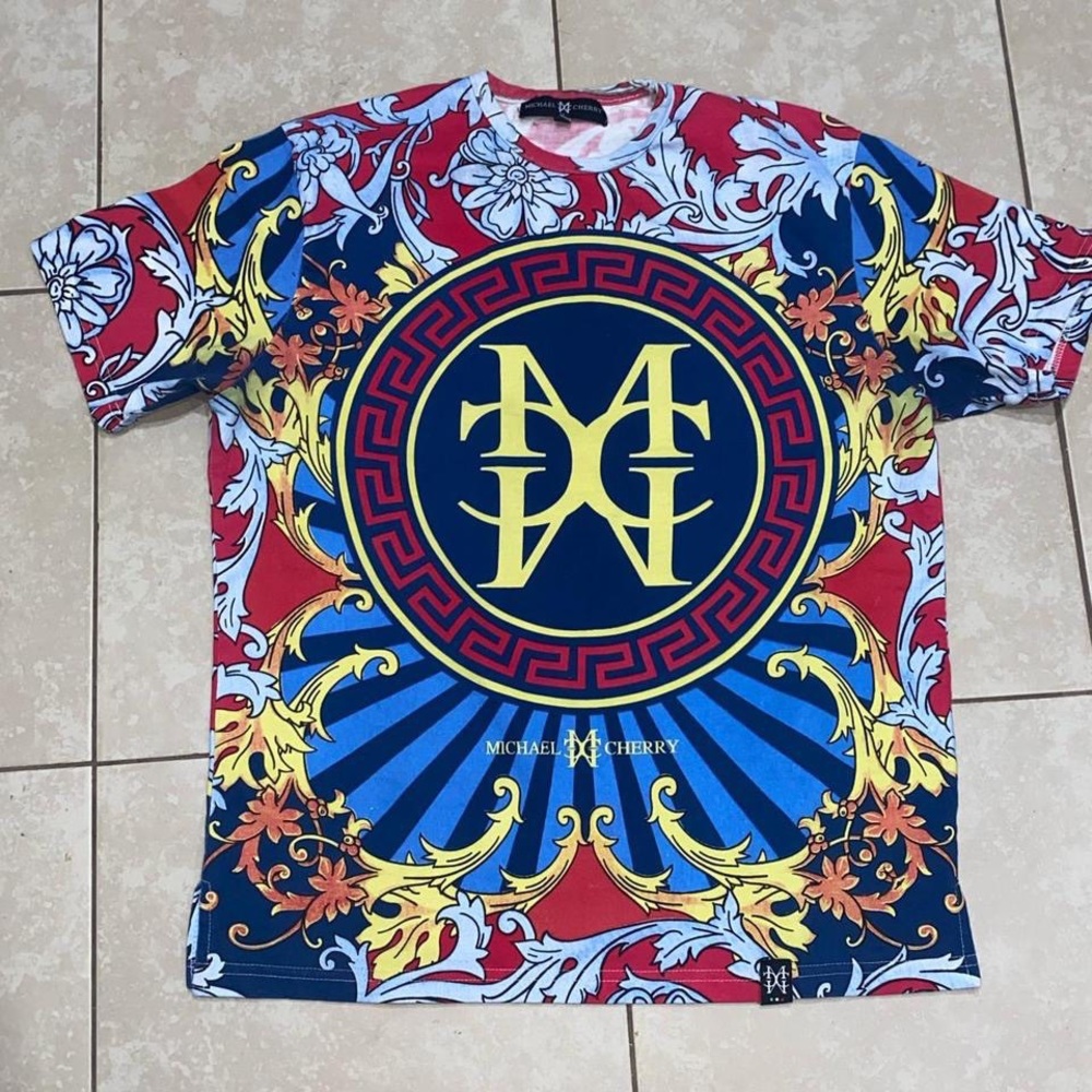 Multicolor Graphic Short Sleeve Tee